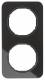 Berker 10122116 frame 2-fold R.1 glass black