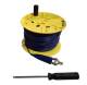 Chauvin Arnoux P01295263 Spool with 150 m test lead blue