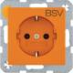 Berker 47431917 Steckdose SCHUKO Aufdruck BSV S.1 matt orange