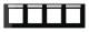 Jung AC5840BFNASW frame 4-fold lettering horizontally broken. A creation black