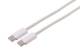 Kabel USB, C(St) => C(St), 1.5m, USB2.0, weiss, TPE, PD up to 60W, Textil,