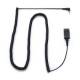 HP 85Q32AA Poly adapter cable (3m), 2.5mm jack to QD, spiral cable
