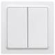 Eltako F4T55EB-wg wireless 4-channel button 55 pure white glossy. Battery 30055685