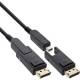 InLine® DisplayPort 1.4 AOC Kabel, 8K4K, DisplayPort Stecker abnehmbar, 50m