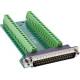 InLine® D-Sub 37 Terminalblock, Stecker, 2-reihig, Schraubklemme, seitlich