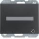 Berker 47527106 Steckdose SCHUKO mit Klappdeckel Deckel und Beschriftungsfeld K.1 anthrazit