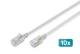 DIGITUS DK-1632-A-010S-10 Patch cable CAT 6A F/FTP Slim 1.00 m grey 10 pcs