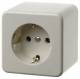 Berker 40009950 Schuko socket , surface white, glossy