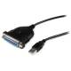 Startech.com ICUSB1284D25 USB to Parallel Adapter Cable 1.8 m Centronics DB25 IEEE1284 Printer Cable USB Plug Plug