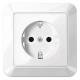 Merten MEG2300-1019 socket outlet BRS, full board StK polarwhite 1-M