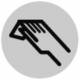 Moeller 218307 EATON M22-XDL-W-X9 key lens flat white with hand symbol 