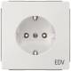 Siemens 5UB1825 DELTA style titan white EDV SCHUKO socket outlet 10/16A 250V