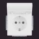 Busch Jaeger 2CKA002018A1541 20 EUKNB-884 SCHUKO socket outlet insert studioweiß matt