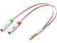 SANDBERG Headset converter Dual to Single. Converts two 3.5mm Jacks from a PC Headset to one combined 3.5mm Jack.