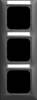 Busch Jaeger 2CKA001754A4941 1723 NS-915 cover frame with viewing window vertical 3-way