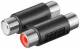Goobay 11607 Audio-Adapter - 2x Cinch-Buchse (Audio links/rechts) > 2x Cinch-Buchse (Audio links/rechts)