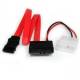 StarTech.com Slimline SATA to SATA with LP4 Power Cable Adapter - Serial ATA cable - 30 cm