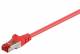 Goobay 95650 CAT 6 patch cable, S/FTP (PiMF), red - LSZH halogen-free, copper