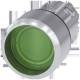Siemens 3SU10510CB400AA0 3SU1051-0CB40-0AA0 illuminated pushbutton 22 mm round Met. hgl green button high