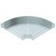 OBO Bettermann 6036709 RB 90 850 FS Bogen 90° für Kabelrinne horizontal