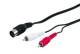 Goobay 50014 Audio cable adapter (DIN) - DIN plug 180° (5-pin) > 2x Cinch plug (audio left/right)
