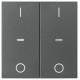 Berker 80962385 Abdeckung für Tastsensor Modul 2fach mit I/O-Symbol S.1/B.x anth