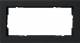 GIRA 100209 cover frame 2-fold without center bar E2 matt black