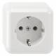 Merten MEG2300-8719 SCHUKO socket with contact protection plug connector. pws