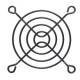 InLine® Lüftergitter Metall, 60 x 60 mm, schwarz
