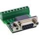 InLine® Terminalblock D-Sub 9 Buchse, Schraubklemme, Schraubsicherung