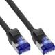 150er B-Pack InLine® Slim Cat.6A S/FTP LSZH Patchkabel schwarz 0,50m