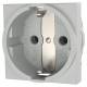 Mennekes 11510K 16A2P + E 230V, Socket outlet gray