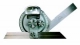 MIB Messzeuge 05060007 Universal protractor INOX finish. parallax-free reading with magnifying glass and