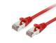 Equip 606513 Patch cable Cat6A S/FTP 2xRJ45 25.00 m red LSZH poly bag