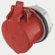 Mennekes 998 mounting socket TwinCONTACT 16A 4p 6h 400V IP44