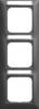 Busch Jaeger 2CKA001754A4942 1723 NSK-915 cover frame 3-way with viewing window vertical Busch-balance®
