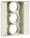 Hager LD01-02AD-3 D0-Abdeckungen 3-pol grau