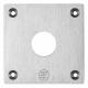 Schneider Electric XAPE301 Schneider mounting plate 72x72mm 1 hole anodized aluminum.