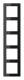 Jung AC585GLSW Frame 5-fold , horizontally and vertically