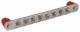 Dehn + Soehne 472229 DEHN PA-rail 8-pin , NIRO without cover