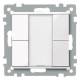 Merten 617219 button 2-fold plus , System M polar white, glossy