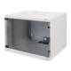 DIGITUS DN-19 07U-S-1 wall-mounted enclosure SOHO 7 U 370x540x400 mm glass door grey unm.