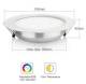 Synergy 21 LED panel round 12W RGB-WW with radio and WLAN *Milight/Miboxer*