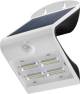 Goobay 45808 LED solar wall light with motion detector, 3.2 W - lighting solution for house entrances, carports and stairs