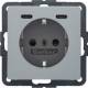 Berker 48156084 Steckdose SCHUKO/USB CC 20W PD Qx alu samt