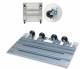 Triton 48,3 cm ( 19 inch )Schrank,zbh. Rollensatz(Räder), Rollensatz mit Verstärkungsrahmen für Verteiler 800x1000, Tragkraft 450 kg incl. Schrankgewicht