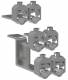 ABB ZLBM/XLBM123 Double V-clamp kit f/ SWBD 2-ans. max.2x300mm² 1SEP621078R0001