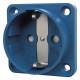 Mennekes 11581 16A2P+E 230V SCHUKO surface-mounted socket blue