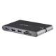 STARTECH.COM USB-C Multiport Adapter with HDMI and VGA - Mac / Windows - 3x USB 3.0 - SD - PD