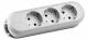 Bachmann table socket, 3x sockets (CEE7)-> without cable, white, SMART